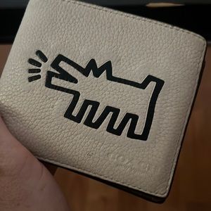 Coach x Keith Haring Barking Dog Mens Wallet